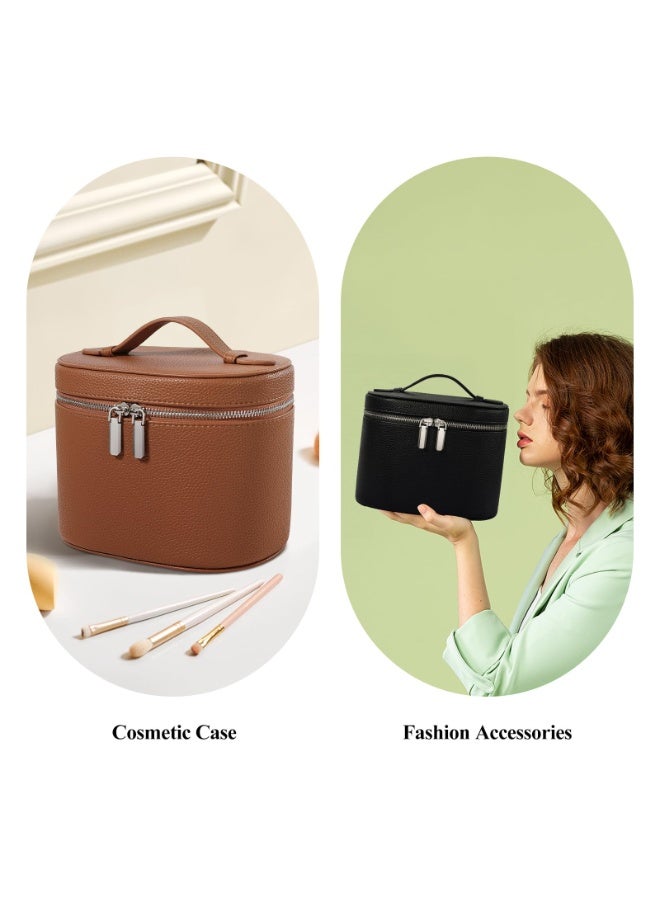 Makeup Bag Travel Makeup Bag with Compartments and Handle Portable Toiletry Bag for Women - Image 1